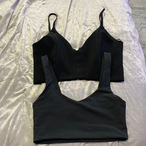 Forever 21 Black Crop Tops